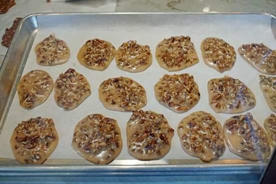pralines fresh from oven